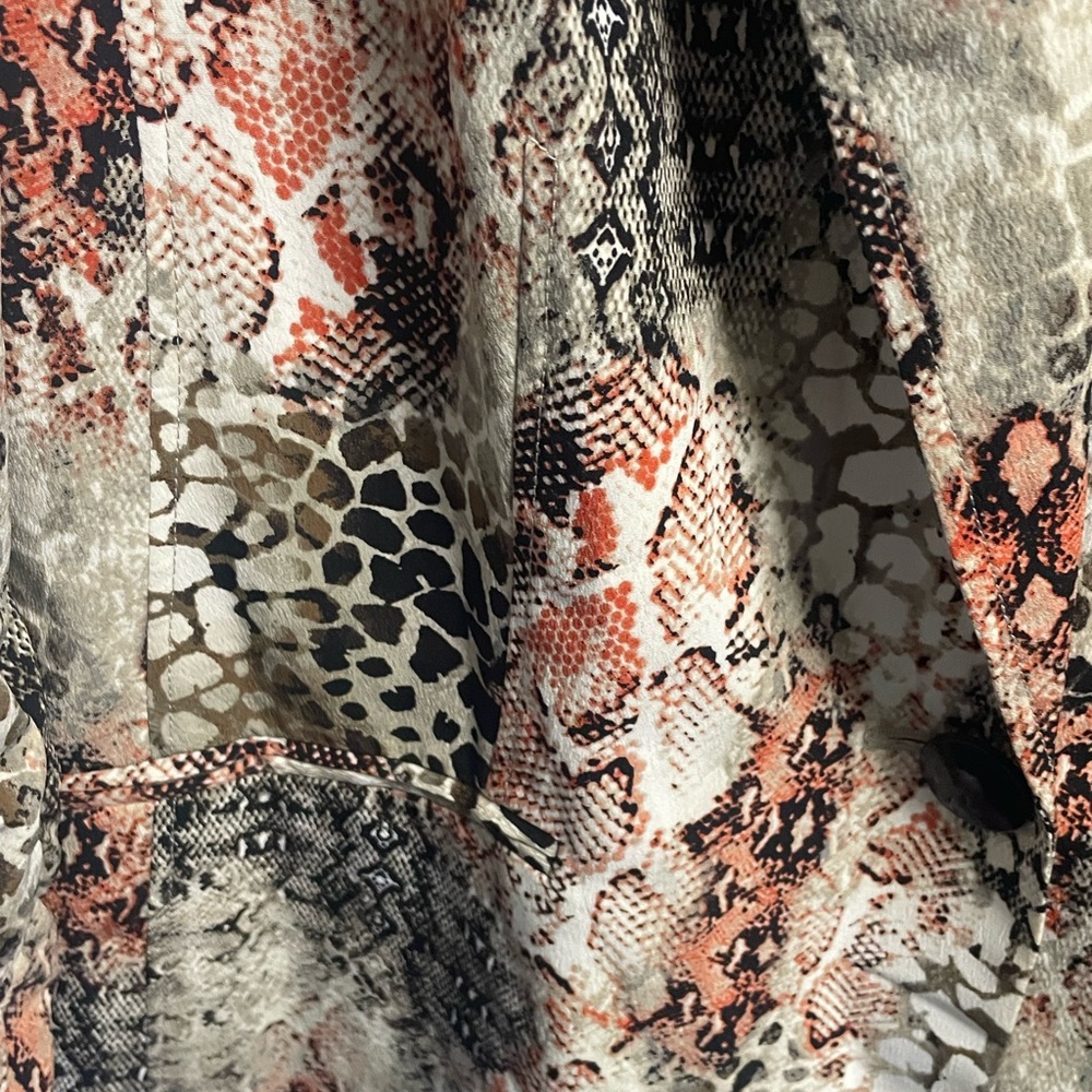 Kasper Women's Multicolor Snake Print Blazer - Picture 3 of 6